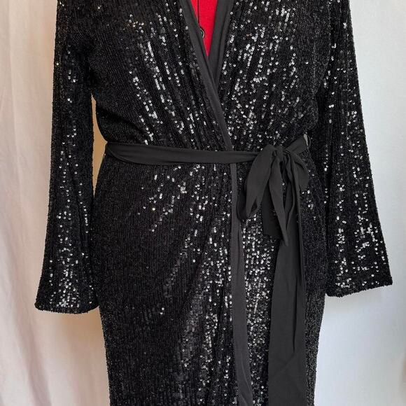 Nwt show me your MUMU Sequin Wrap Dress - Picture 1 of 14